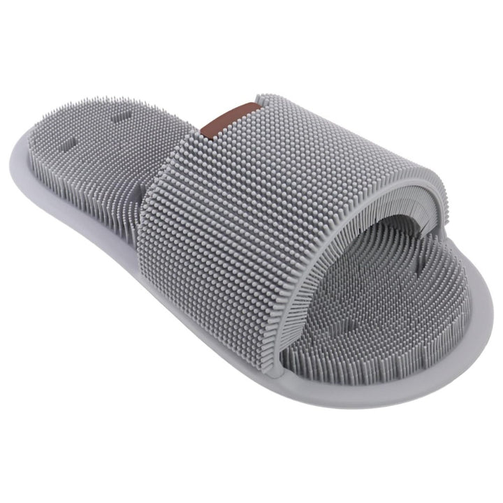 Zapatilla Chancla De Baño Limpiador de Pies Cerdas Siliconadas